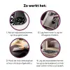 Tekens - Wit - Zwart Inductie beschermer vinyl 3mm klein 276 -zzzzzzz-cc-werking