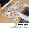 Blok - Patroon - Bruin Muismat XXL klein 681 -sfeer3