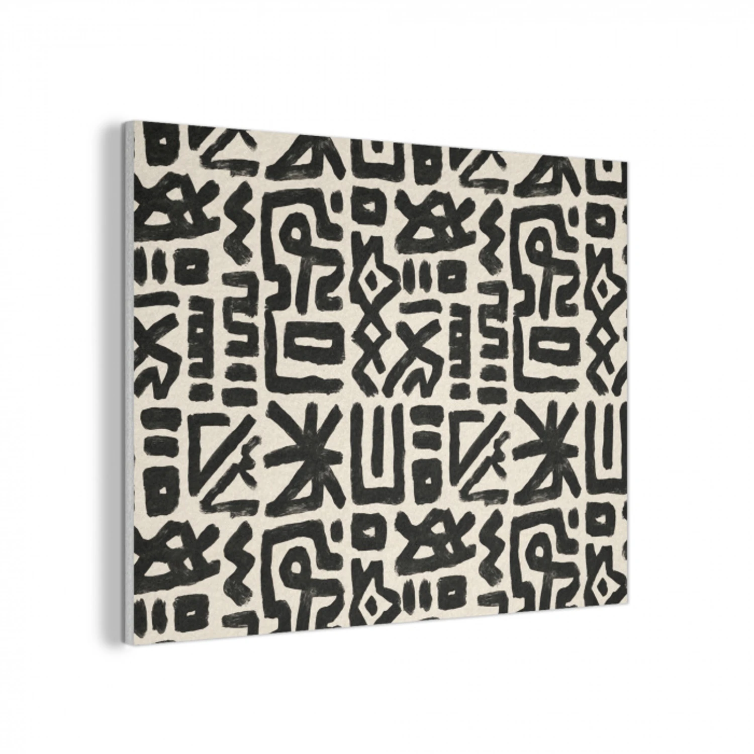 Geometrisch - Figuren - Zwart PET vilt klein 837 -3d