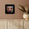 Graffiti - Schotse hooglander - Zwart - Koe plexiglas 5mm klein -sfeer5