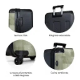 Vlakken - Rustiek - Groen NBS - Large koffer - Volwassenen Unisex groot -zzzzzzzbolletjes_FR
