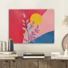 Bladeren - Zon - Abstracte vormen PET vilt klein -sfeer1