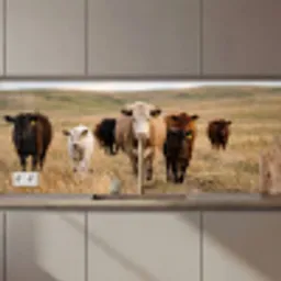 Runderen - Kudde - Landschap - Weide - Rustig keuken achterwand 2 middel zz_3dshopping