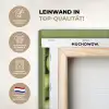Appels - Groen - bladeren KitchenYeah - Keuken - Canvas klein -ycloseup
