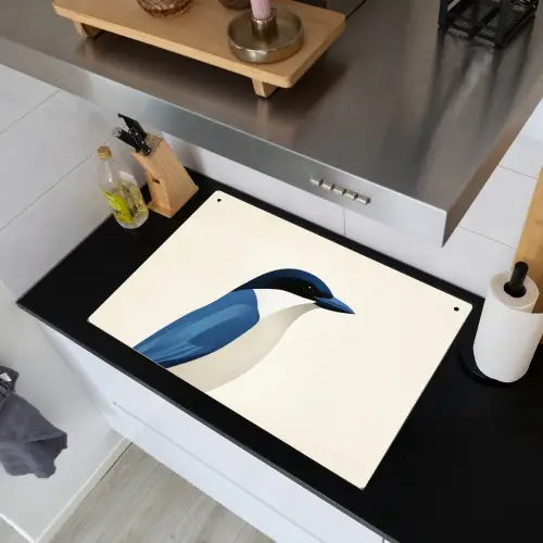 Illustratie - Blauw - Vogel Inductie beschemer met haakjes klein -sfeer1