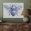 Bij - Modern - Delfts - Blauw PET vilt klein -sfeer2