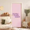 You're doing great - Roze - Bubble letters deurposter klein -sfeer2