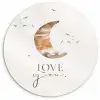 Quotes - Spreuken - Kinderen - Love you - Jongetjes - Meisjes - Kids Wandcirkel kunststof plaat 5mm dik klein -3d