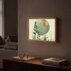 Abstract - Natuur - Kunst - Zon - Modern Light Box met batterij (Wandlamp) middel -sfeer1