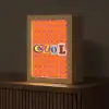 Cool - Stippen - Oranje Light Box met kabel (Tafellamp) klein -z3d_website