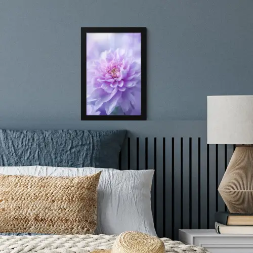 Paars - Dahlia - Dromerig fotolijst zwart zonder passe partout klein -sfeer3