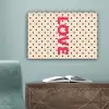 Love - Stippen - Roze canvas 2cm klein -sfeer4