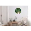 Jungle - Palmboom - Brug - Natuur - Planten Wandcirkel aluminium klein -woonkamer
