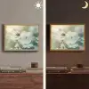 Lieveheersbeestje - Bloemen - Wit Light Box met batterij (Wandlamp) middel -sfeer3