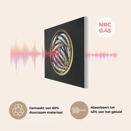 Sardines - Vissen - Rond - Zwart PET vilt klein -USP_NL