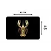 Kreeft - Goud - Textuur - Zwart Placemat vinyl groot -specs