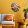 Bloemen - Watercolor - Kunst - Botanisch - Natuur Wandcirkel Organisch Forex 3mm klein -sfeer4
