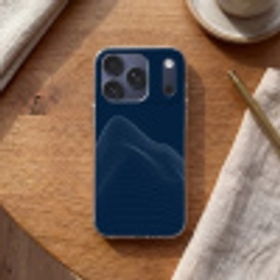 Lijnen - Abstract - Blauw - Wit Telefoonhoesje iPhone 17 Pro klein -sfeer1