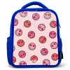 Hartje - Smiley - Patroon Kinderrugzak - Blauw middel -3d