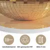 Goud - Disco - Glitter - Peer Akoestische PET Vilt - Rond klein -closeup_NL
