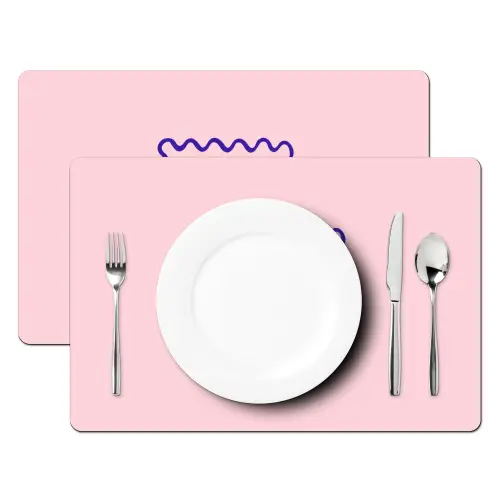 Grl pwr - Roze - Kader Placemat vinyl groot -zzsfeer2_Kitchenyeah-website