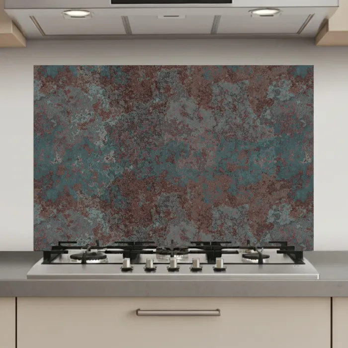 Blauw - Grijs - Roest - Patroon keuken achterwand spatscherm klein 900 -3d_website