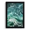 Oceaan - Water - Zee - Luxe - Groen - Turquoise fotolijst zwart zonder passe partout klein -3d