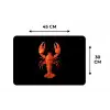 Kreeft - Papier - Origami papier - Rood Placemat vinyl groot -specs