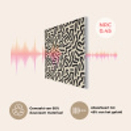 Abstract - Lijnen - Zwart PET vilt klein 837 -USP_NL