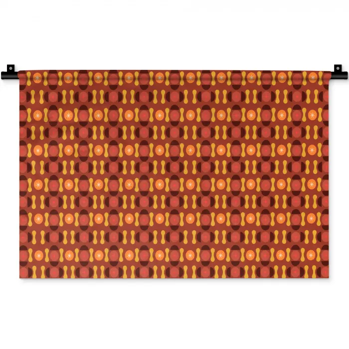 Retro - Disco - Hippie Wandkleed katoen klein 269 -zz3d
