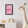 Tekst - Modern - Roze fotolijst zwart zonder passe partout klein -usfeer4_kinderkamer