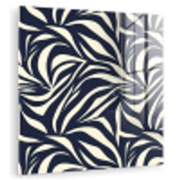 Bladvormen - Blauw - Patroon - Wit plexiglas 5mm klein 11 -zzzproduct_nieuw
