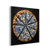 Pizza - Eten - Delftsblauw aluminium wit klein -3d