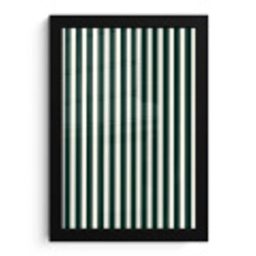 Strepen - Klassiek - Groen fotolijst zwart zonder passe partout klein 224 -3d