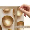 Symmetrisch - Goud - Brons - Balans Light Box met batterij (Wandlamp) middel -USP_websiteprintNL