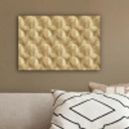 Patroon - Waaier -  Goud canvas 2cm klein 34 -sfeer3