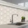Vintage - Waaier -Crème keuken achterwand 2 middel 871 -3d_schuin