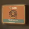 Donut - Spikkels - Kleurrijk - Quote Light Box met batterij (Wandlamp) middel -z3d_website