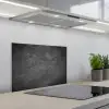 Structuur - Cement - Beton - Grijs - Vintage keuken achterwand spatscherm klein -3d_schuin