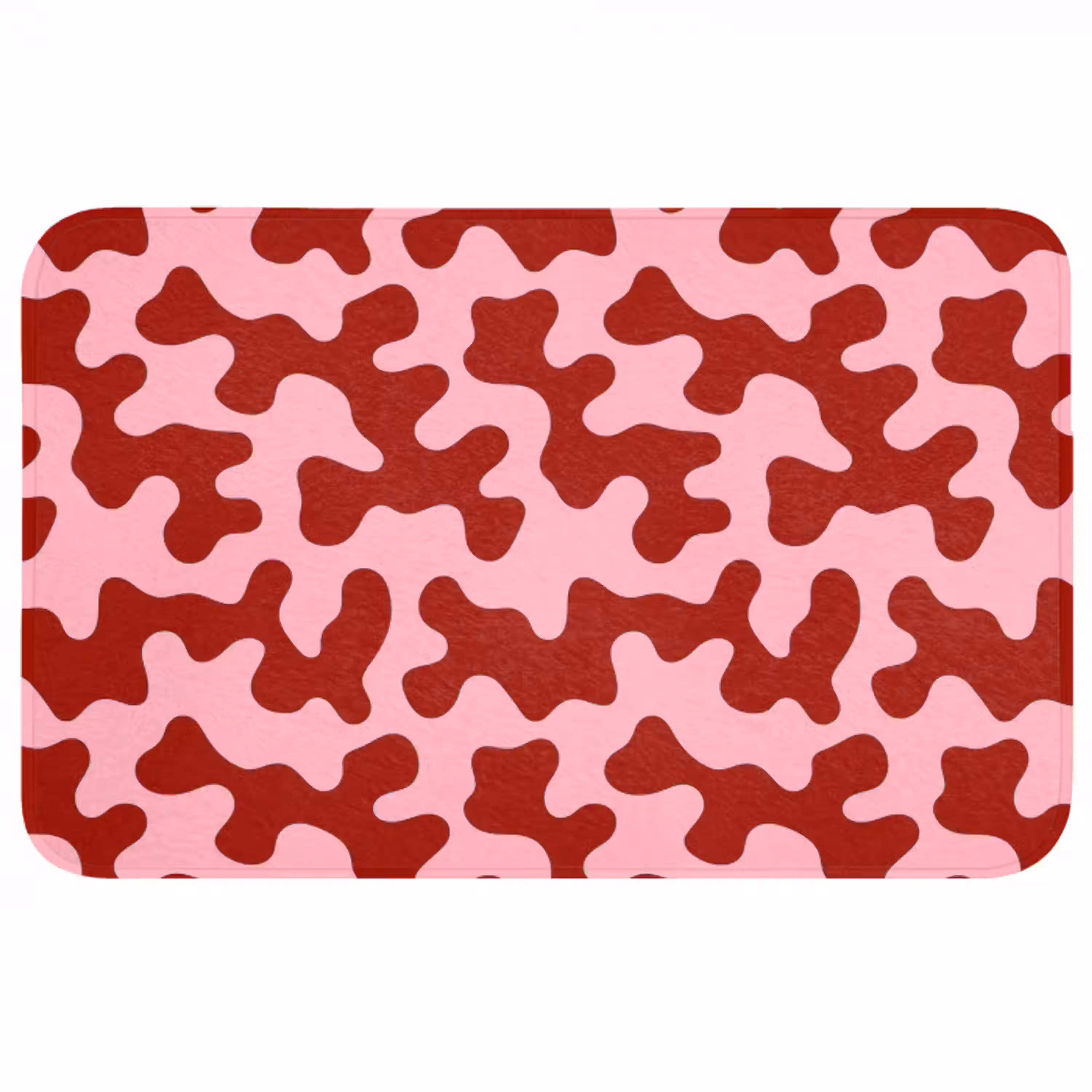 Modern - Abstract - Rood WCmat middel 1009 -3d