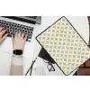 Symmetrisch - Motief - Beige laptophoes neopreen klein 279 -bureau