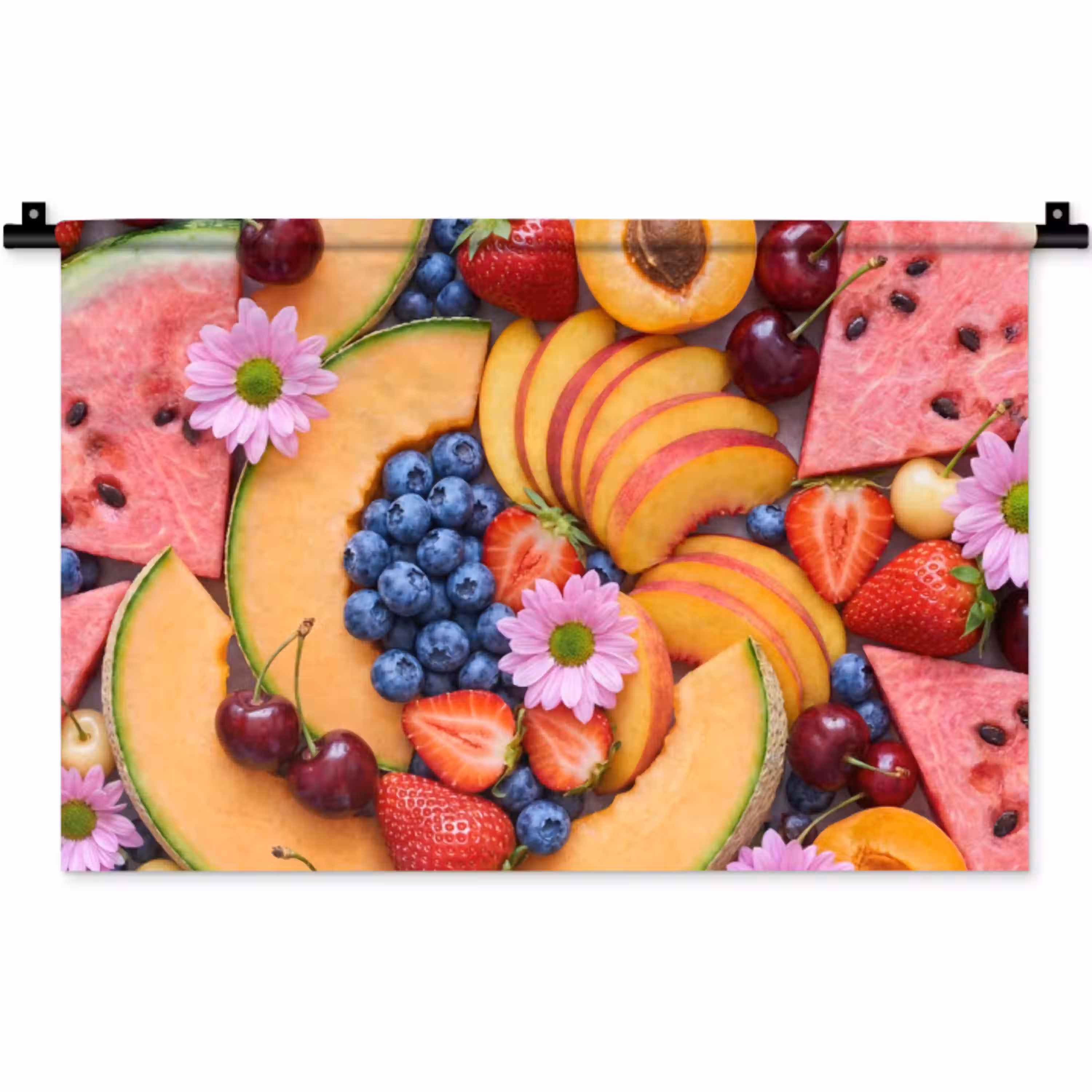Eten - Fruit - Zomer - Kleurrijk Wandkleed katoen klein -zz3d