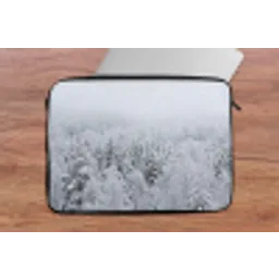 Bos - Sneeuw - Winter - Natuur - Wit laptophoes neopreen klein -tafel