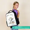 Draak - Baby dier - Kinderen Rugzak - Zwart middel -sfeer6_NL