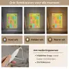 Tafels van vermenigvuldiging - Leren rekenen voor kinderen - Cijfers oefenen - Bosdieren - Groen Light Box met kabel (Wandlamp kind) klein -USP_lichtkleurNL