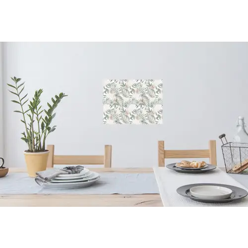 Boho - Jungle - Bloemen - Bladeren Muursticker klein -eettafel