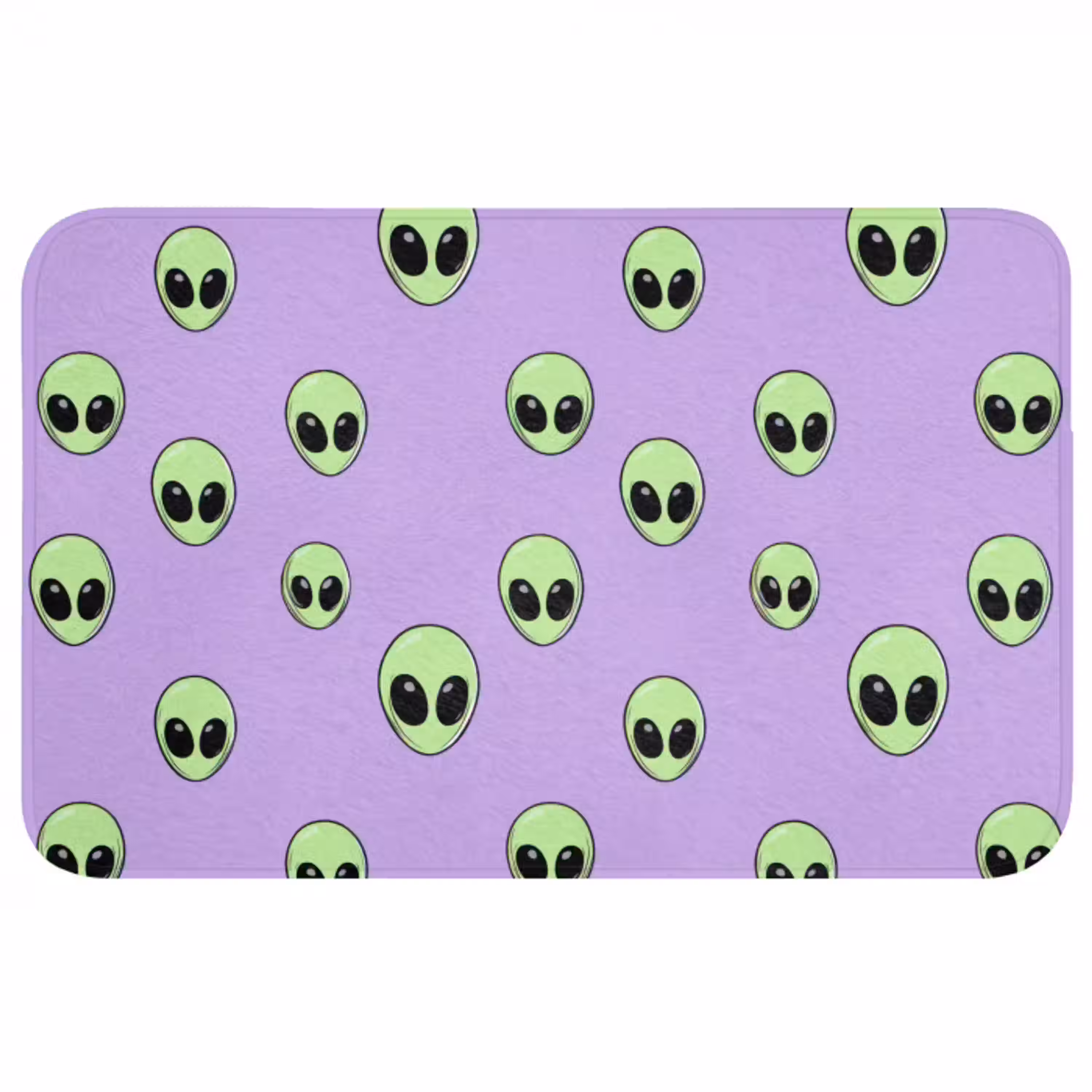 Alien - Retro - Lila Badmat middel 997 -3d