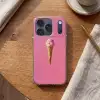 Hoorntje - Schepijs - Roze Telefoonhoesje iPhone 17 Pro klein -sfeer1