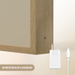 Olifant - Witte bloemen - Kindvriendelijk Light Box met batterij (Wandlamp kind) middel -USP_websiteoplaadbaarDE