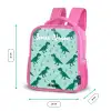 Dinos - Patroon - Groen Kinderrugzak - Roze middel -productfoto_formaten
